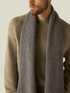 Cashmere ribbed scarf