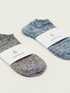Light knit ankle socks