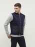 Contrasting wool gilet