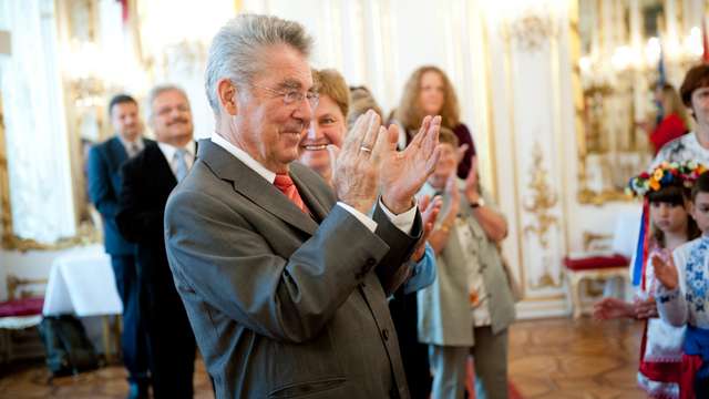 Unusual neighbour: Austrian president