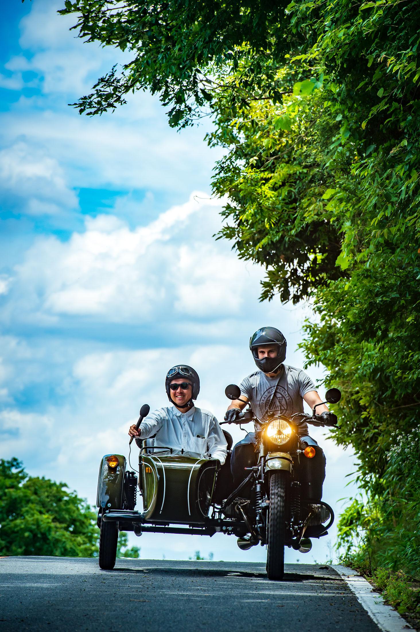 our generation motorbike and sidecar