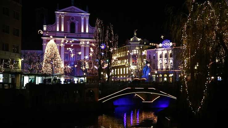 Christmas shopping in Ljubljana