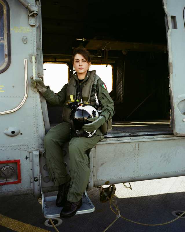 Helicopter pilot Carmela Carbonara 