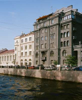 The Wege House (right) on Kryukov Canal