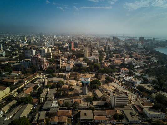 Dakar’s sprawl rubs up against the Atlantic