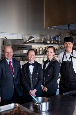 Catering team at the prime minister’s residence