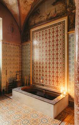 King Edward VII’s treatment room, complete with a mineral bath