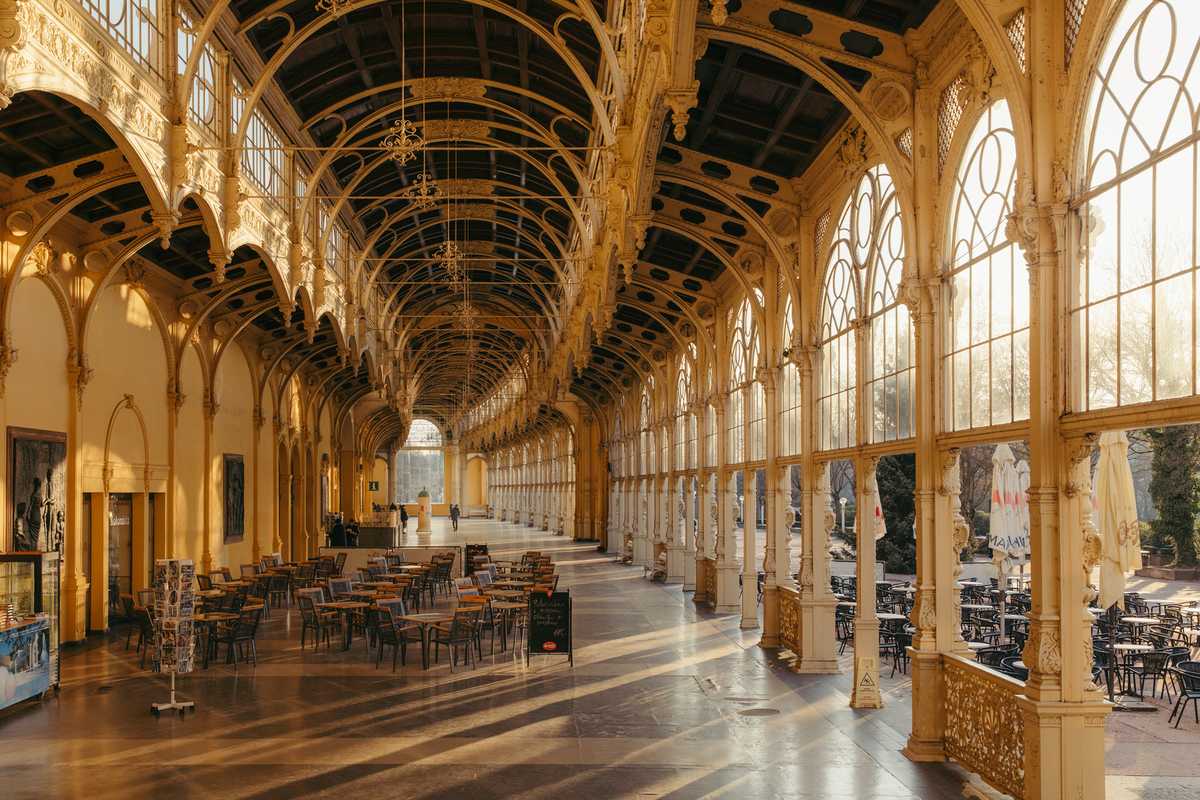 The Main Spa Colonnade, built in 1889, is one of the most instantly recognisable symbols of Marienbad