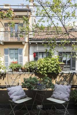 Terrace in the Brera neighbourhood