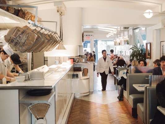 Russ & Daughters’  open kitchen