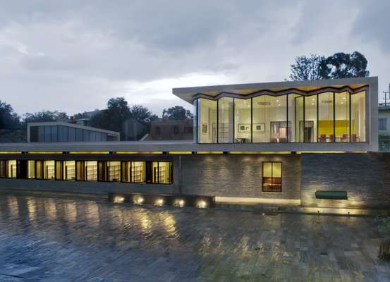 Norwegian embassy in Kathmandu built using local materials