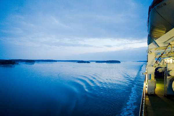 Early morning view off ‘M/S Gabriella’