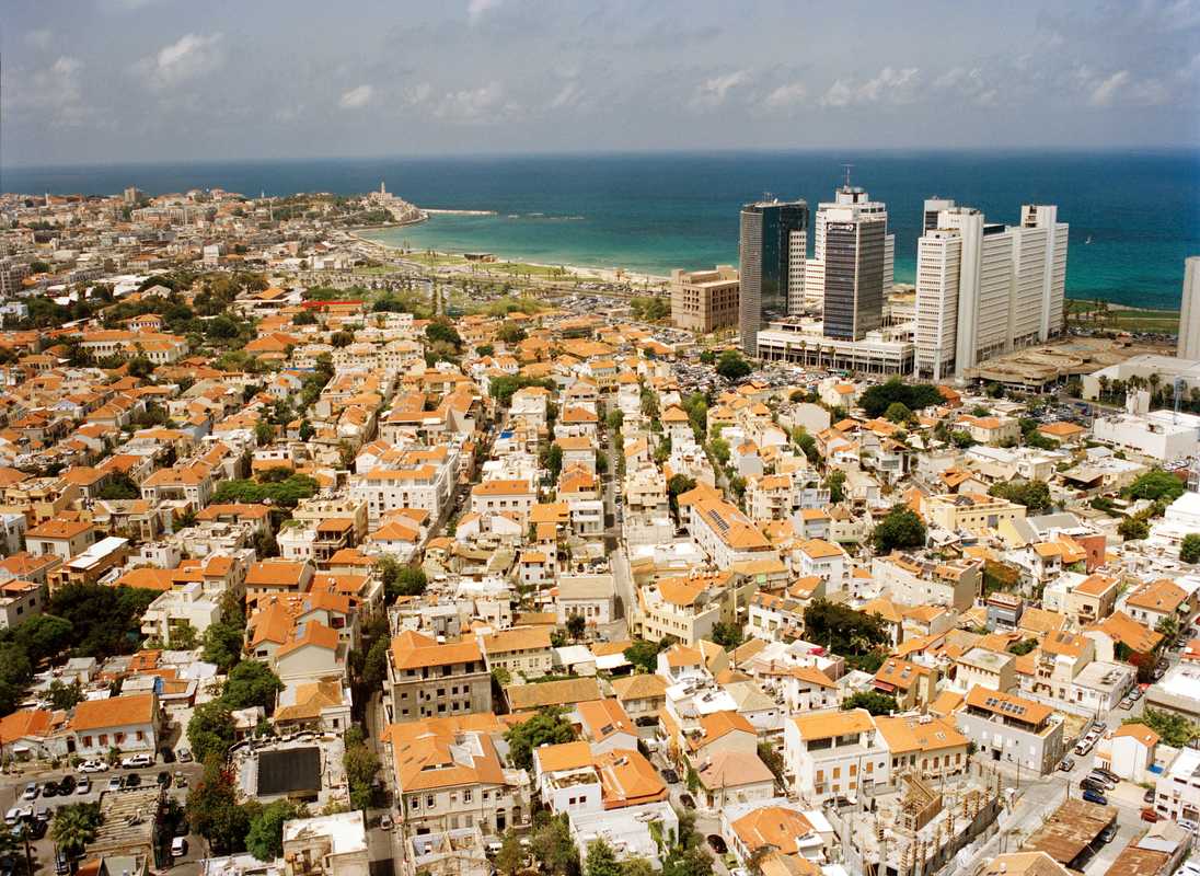 View from Tel Aviv’s first modern high rise, the Shalom Tower, towards southwestern Jaffa
