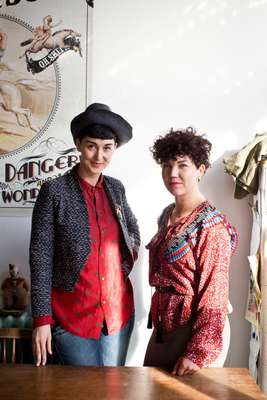 'The Future of Frances Watson' shop owners Kerry Butt (left) and Meg Watson Watson (right)