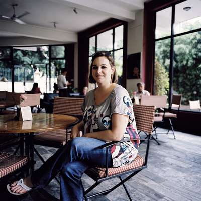 Rachael Manley, owner of a new art café 