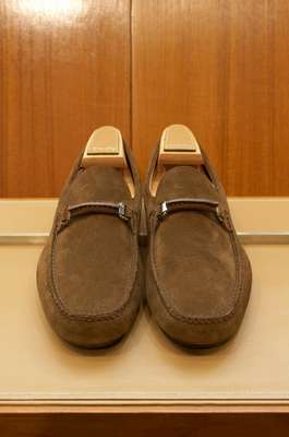 Suede loafers by Church’s 