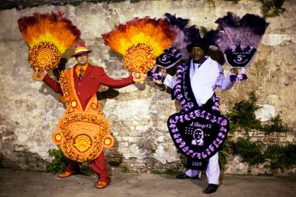 Second line dancers