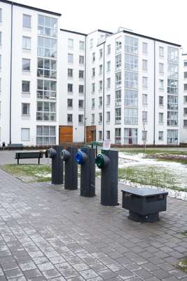 Envac rubbish bins in Hammarby, Stockholm