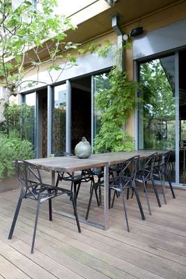 Terrace in loft apartment, Corso Regio Parco