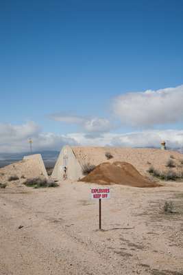 Second World War era bunker at Mojave Air and Space Port