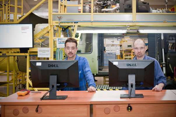 Employees at PZL Mielec