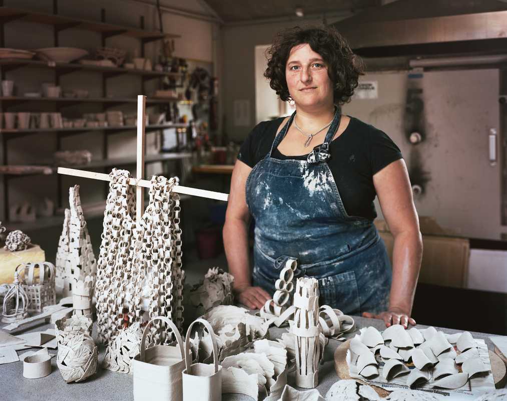 Ceramic student Eva Rosenfeld