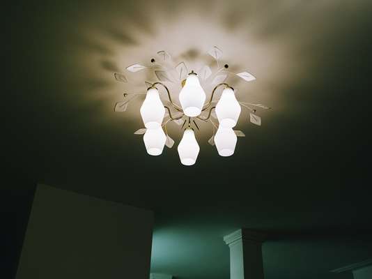 Chandelier by Paavo Tynell, Idman