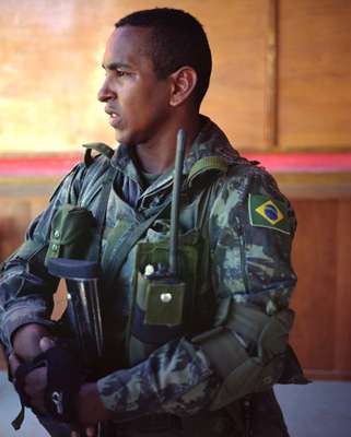  Private Mauricio Rodrigues Santos at Brabat1’s Cité Soleil base