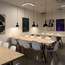Canteen with lights by Muuto and Eames chairs