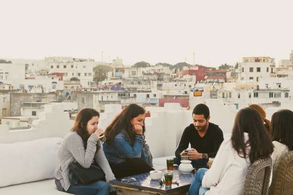Tea time on Dar Nour’s rooftop