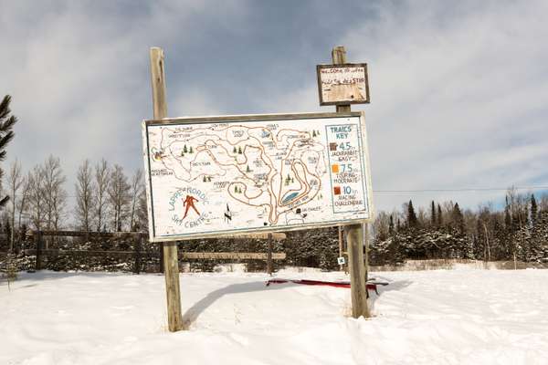 A route at Lappe Nordic Ski Club