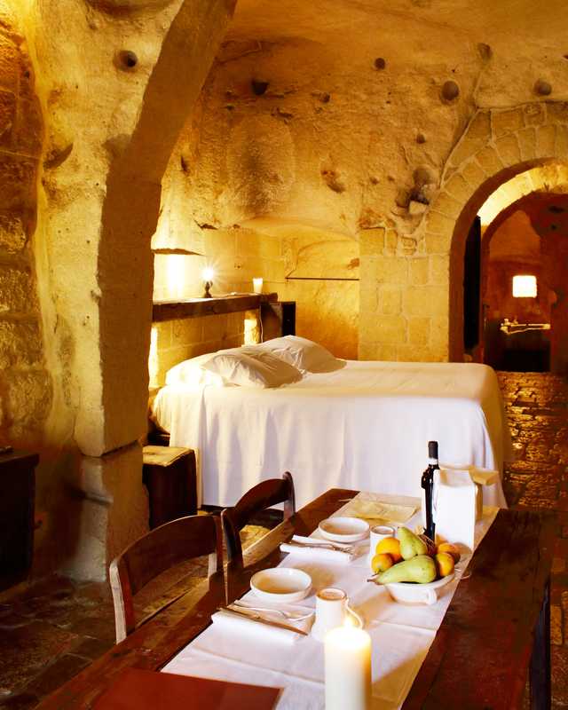 One of Sextantio’s luxurious cave suites