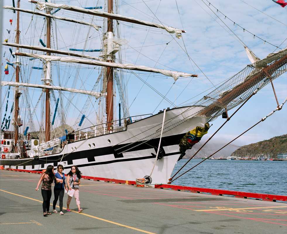 Colombian ship docked at St John’s