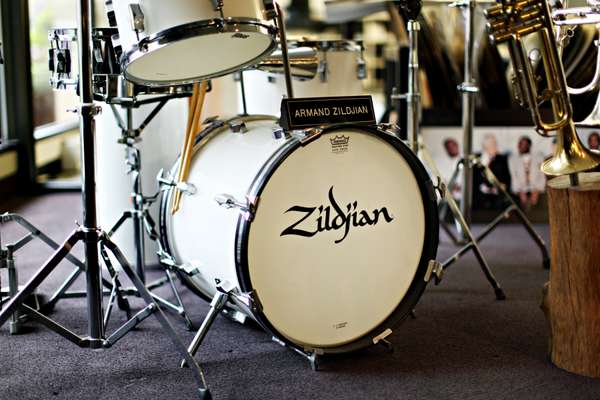 Former CEO Armand Zildjian’s drum kit 