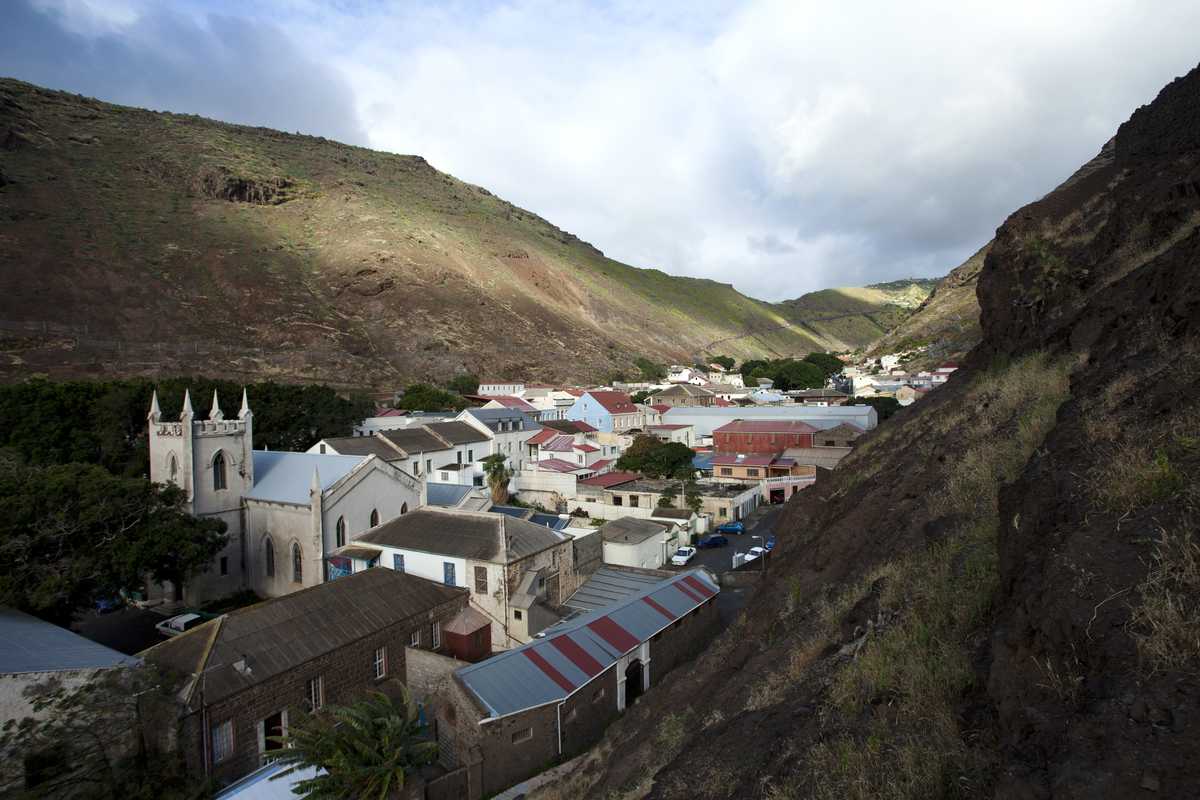 View from Jacob’s Ladder, Jamestown, St Helena