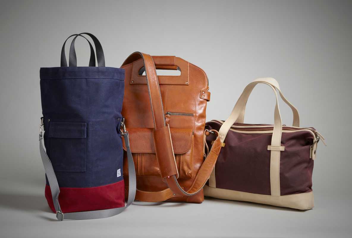 Top three bags: (left to right) Chester Wallace, Hard Graft, Mugon