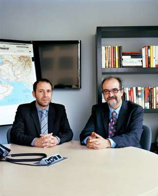  Daniel Levy and Ghaith al-Omari. Former Israeli and Palestinian peace negotiators, respectively