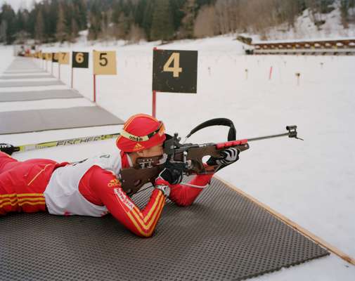 Chinese biathlon contestant 