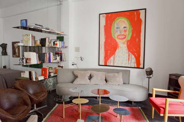 Gallerist Toufic el Zein’s living room