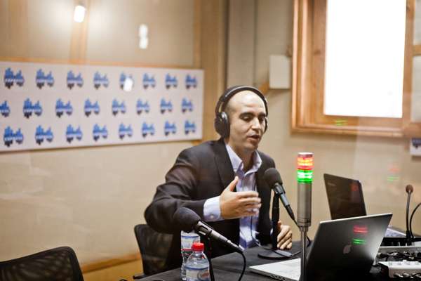 Radio show host Zied Mhirsi