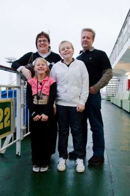 The Pärhä family on deck