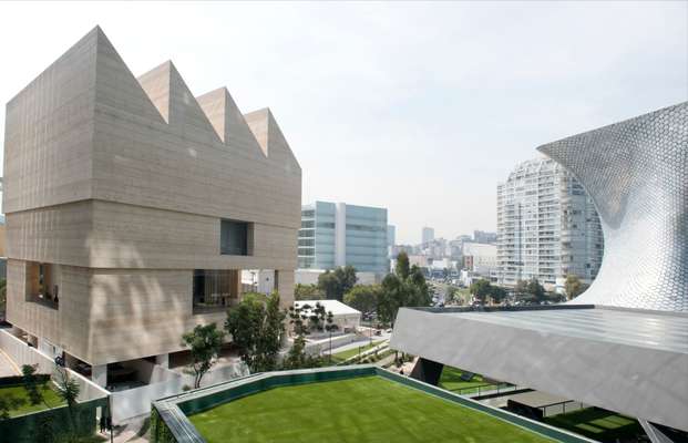 David Chipperfield’s Museo Jumex building, sitting left, in the cityscape 