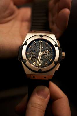 Hublot’s King Power in gold (without Unico movement) 