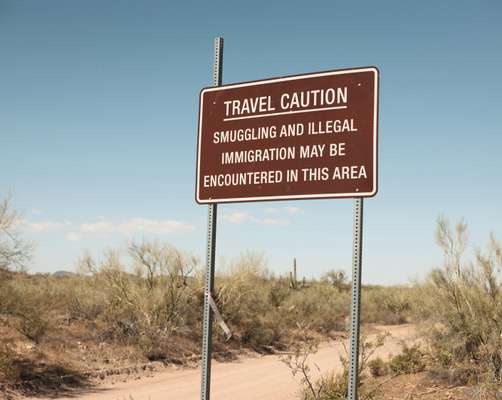 Sign in Arizona, near the border