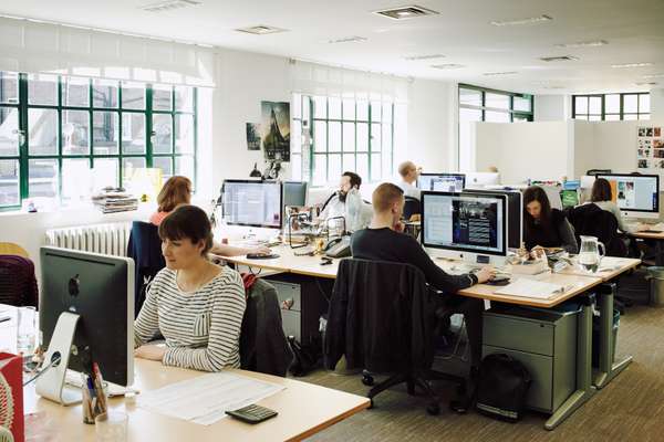 The editorial floor at Spafax, London