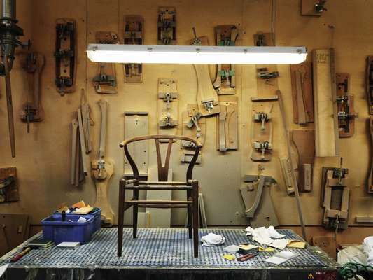 A Wishbone chair takes about a week to make