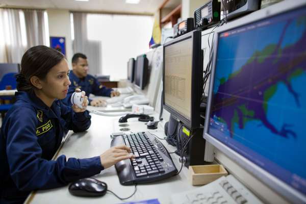 Radio and radar control room