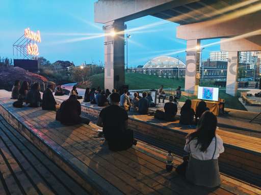 Repurposed land beneath the city’s Gardiner Expressway