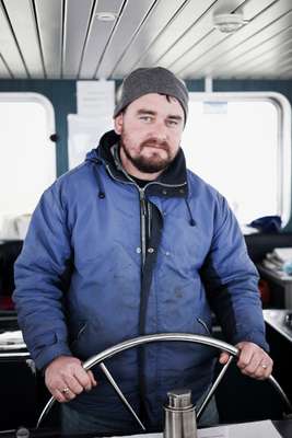 Martin O’Donnell works at Aran Ferries,  connecting Inis Méain with mainland