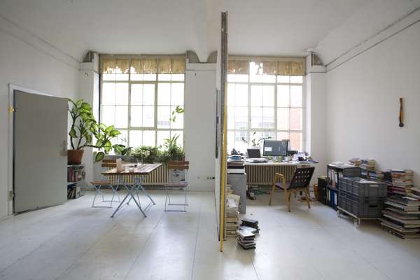 Theo Ligthart’s kitchen and artist studio
